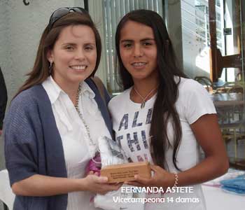 vicecampeona 14 damas